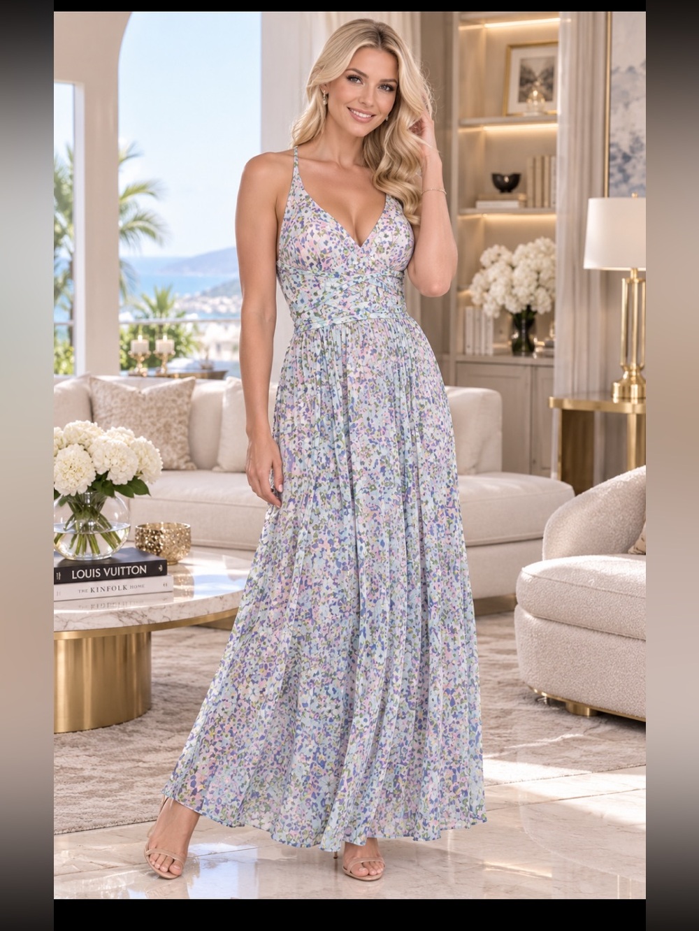New Laundry By Shelli Segal Pink Floral Dress size 10 - Picture 5 of 15